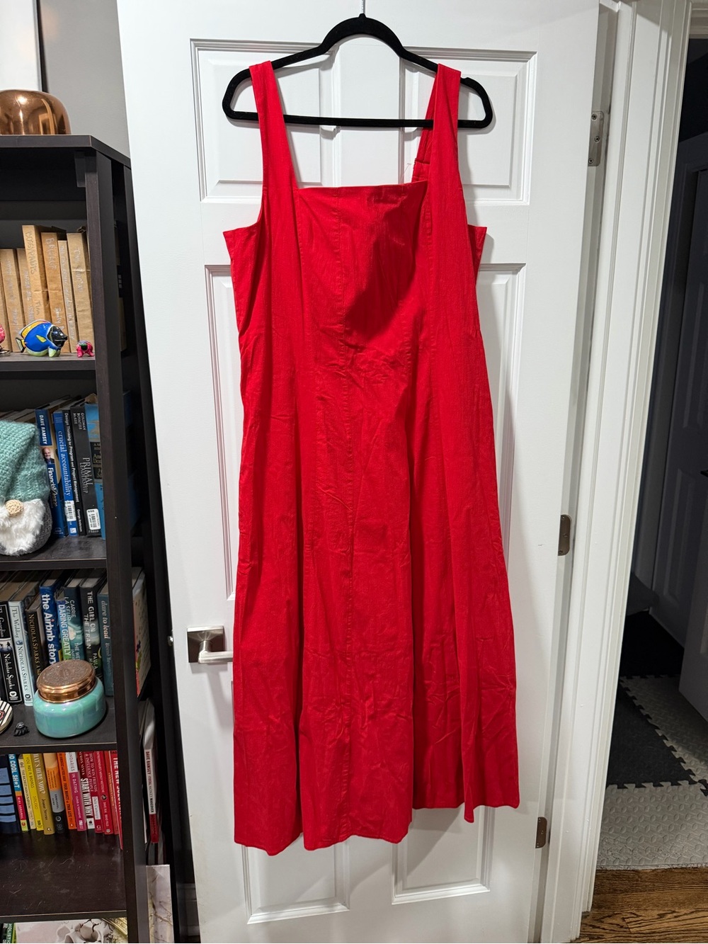 Abercrombie and Fitch Mila Midi Dress Vivid Red sz XXL Tall